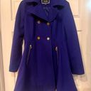 Apt. 9  flared wool double breasted coat XL royal blue Photo 0