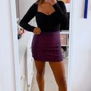 American Eagle Purple Patterned Pencil Skirt Photo 2