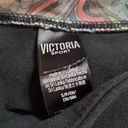 Victoria's Secret Victoria Sport Black Capri Yoga Pants with Gray Floral Waistband (S) Photo 4