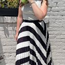 ZARA Moireey striped pleated skirt Photo 0