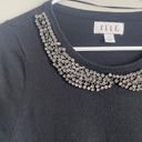 Elle Beaded Collar Knit Top Photo 2