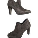 Paul Green  Gray Suede Almond Toe Block Heel Classic Ankle Boots UK 3 US 5.5 Photo 0