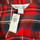 Old Navy NWT  The Boyfriend Shirt Flannel Plaid Red Size XL Photo 2