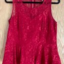 Forever 21 Contemporary Lace Peplum Sleeveless Top Photo 0