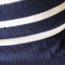 New York & Co. Blue & White V-Neck Jersey Top Photo 6