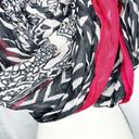 Big Buddha NWT  Red Black Tan Semi-Sheer Infinity Scarf New Photo 3