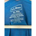 L.L.Bean  Supima Cotton Faux Wrap Long Sleeve Top (Teal Blue) - XL Photo 5