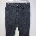 DKNY  Jeans Soho Skinny Leopard Print Black Jeans 2 P Petite Short Photo 3