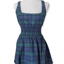 Hill House Home Cher Blue Stewart Plaid Mini Dress Size Small Photo 1