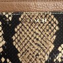 Coach  Madison Python Snake Print Zippy Wallet Wristlet Light Gold Natural Beige Photo 4