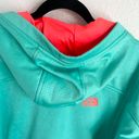 The North Face Hoodie Women's Full Length Zip Jacket Green  and Orange X Large Photo 7