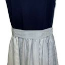 Modcloth  Blues  and White Striped Belted Tie Dress Tulle Lining EUC Size Small Photo 2