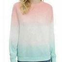 Splendid  ombré long sleeve waffle knit pullover crewneck sweatshirt Photo 1