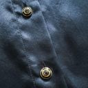 St. John  Collection Navy Silk Blouse Photo 4