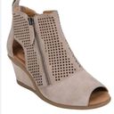 Earth Origins  Ginger Cosmos Suede Peep Toe Wedge Bootie Size 6B B48 Photo 1