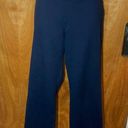 Lands'End Navy Blue  Sport Stretchy Workout Pants Wide Leg Leggings Size Small Photo 0