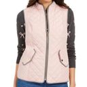 Charter Club M //  NWT Pink Stand Up Collar Zip Up Quilted Vest Photo 2