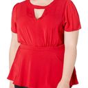 City Chic  NWT peplum red top Photo 0