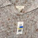 cupio  Hooded Tan Poncho Sleeveless New Small/Medium Soft Photo 3