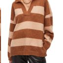 All Saints Lou Stripe Oversize Polo Jumper Sweater Photo 1