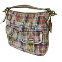 Coach  Daisy Madras Pocket Hobo Shoulder Bag Purse Photo 1