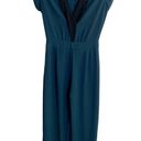 ZARA  Lightweight V Tie Back Jumpsuit Pants Cap Sleeves XS Hunter Green #2209 Photo 4