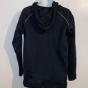 Good American  Performance 1/2 Zip & Size Zip Black Hoodie Tunic Small Photo 3