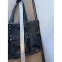 Kooba  EVERETTE Black Leather Shoulder Carryall Tote Bag Satchel Handbag Purse Photo 11
