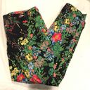 Soft Surroundings  In Bloom Pants Floral Black Stretchy Ankle Crop XLP Photo 6