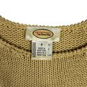 Talbots  Womens Size S Short Sleeve Sweater 100% Cotton Cable Knit Raglan Vintage Photo 3