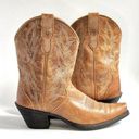 Ariat  Heritage Brown Leather Mid Calf Square Tip Boots Photo 0