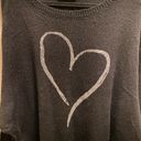 Wooden Ships  Black Heart Pullover Acrylic, Mohair, Wool Blend Sweater Size M/L Photo 6