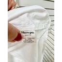 Showpo NWT . Rachana Lace Up Back Longline Shirt Dress White Women's Size US 2 Photo 5