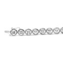 Brilliance Haus of  Sterling Silver 1/2 Cttw Diamond Nested Set 7" Link Bracelet Photo 3