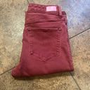 Dear John Gisele High Waisted Maroon Skinny Jeans Size 27 Photo 7