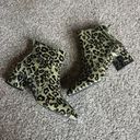 Jack Rogers  booties cow fur cheetah print 6 1/2 Medium heeled Photo 9