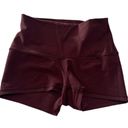 Lululemon  Boogie short size 6 reversible roll down wind berry burgundy shorties Photo 2