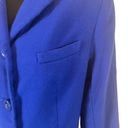 Teri Jon by Rickie Freeman Blue Wool Coat Dress Size 10 Photo 3