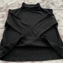 Lululemon Black Merino Wool Mock Neck Sweater, Size 4 Photo 5