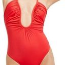 Good American Leilani Halter One Piece Bathing Suit Swimsuit Size M or 6 Photo 0