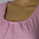 Garnet Hill Green Cotton by  Striped T Shirt Blouse Photo 1