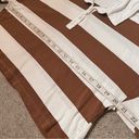 love on a hanger Brown Striped Polo Collar Long Sleeve Cropped Casual Tee Photo 5