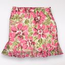 Dress Barn  Floral Midi Skirt Pink + Green Chiffon Size XL Photo 8