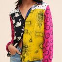 Anthropologie Maeve colorful Paz Contrast Button-Down Photo 0