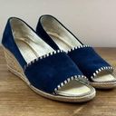 Jack Rogers  Navy Suede Palmer Wedge Photo 0