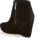 via spiga ‎ 'Diarra' Wedge Bootie Ankle Boots Black Suede Womens Size 8.5 Booties Photo 1