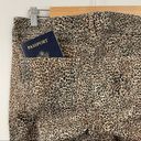 White House | Black Market WHBM Black Tan Leopard Animal Print Skinny Ankle Stretch Denim Jeans womens 8 Photo 5