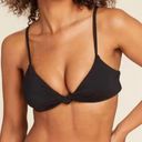 ANDIE Swim Santorini Bikini Top Knot Front Black Size Large Photo 0