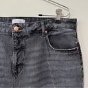 Loft  The Curvy Straight Crop Distressed Washed Black Raw Hem Jeans Size 14 Photo 5