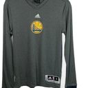 Adidas  Heathered Gray Golden State Warriors Long Sleeve Top Small Photo 0